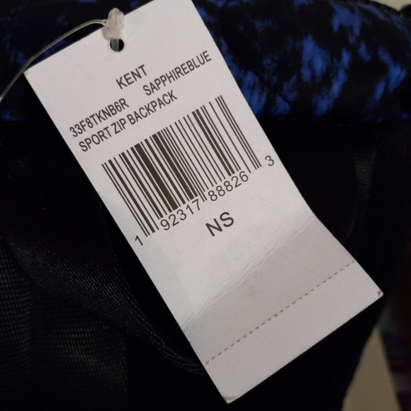 MICHAEL KORS SAPHIRE BLUE DOUBLE POCKETED MENS BACKPACK - Picture 4 of 5